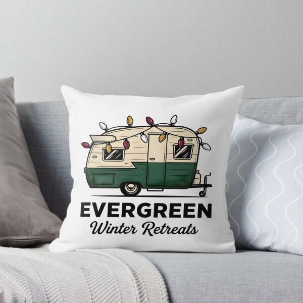 Item preview, Evergreen Winter Retreats Shirt, Retro Camper Christmas Tee, Vintage Camping Graphic Shirt, Hiking Holiday Gift for Women designed and sold by Blebaylem.