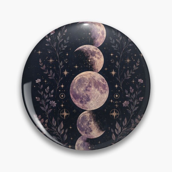 Item preview, Botanical Moon Phases – Celestial Floral Night Sky Art Print – Mystical Witch Wall Decor designed and sold by @SHINTOSARTSTORE.