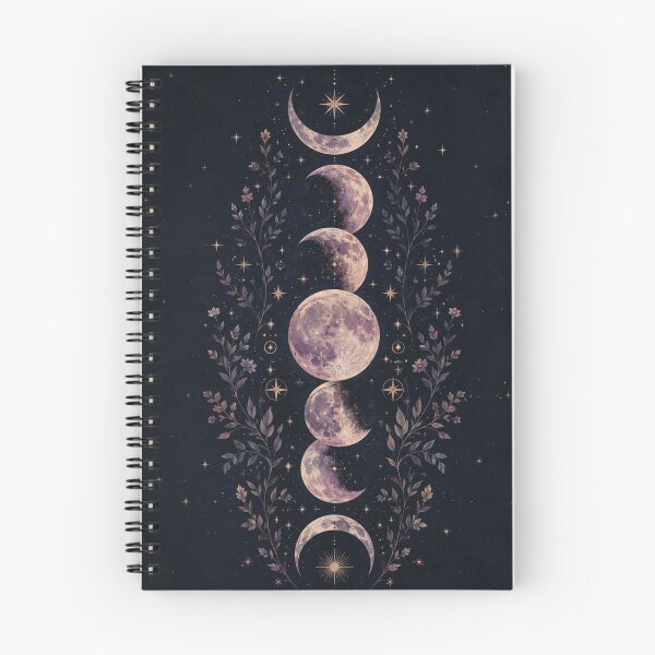 Item preview, Botanical Moon Phases – Celestial Floral Night Sky Art Print – Mystical Witch Wall Decor designed and sold by @SHINTOSARTSTORE.