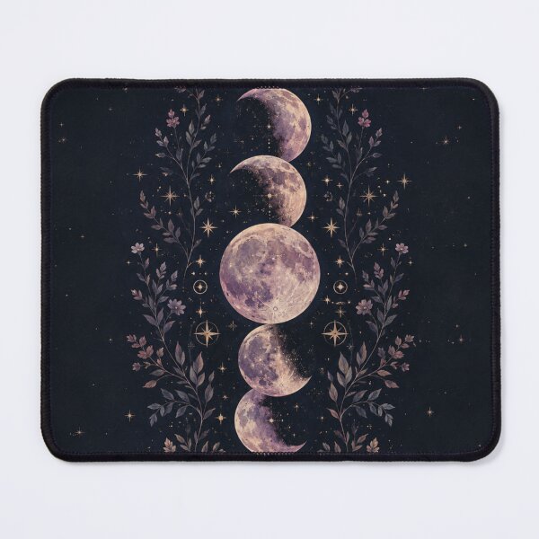 Item preview, Botanical Moon Phases – Celestial Floral Night Sky Art Print – Mystical Witch Wall Decor designed and sold by @SHINTOSARTSTORE.