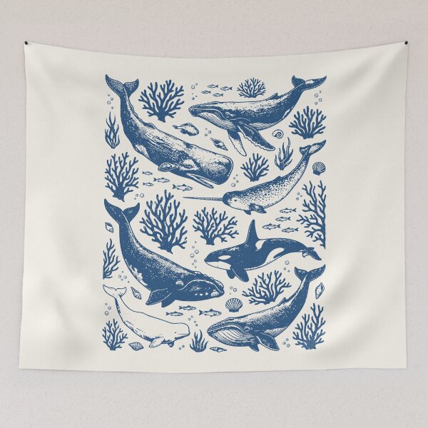 Item preview, Vintage Beluga Humpback Orca Narwhal Sperm Whale  designed and sold by Y-Vibes.