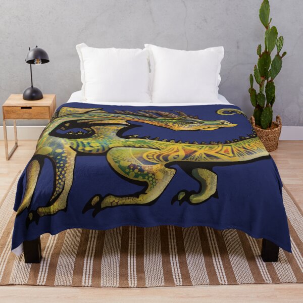 Item preview, Yellow Dragon Pattern Stare designed and sold by Eevan is Art.