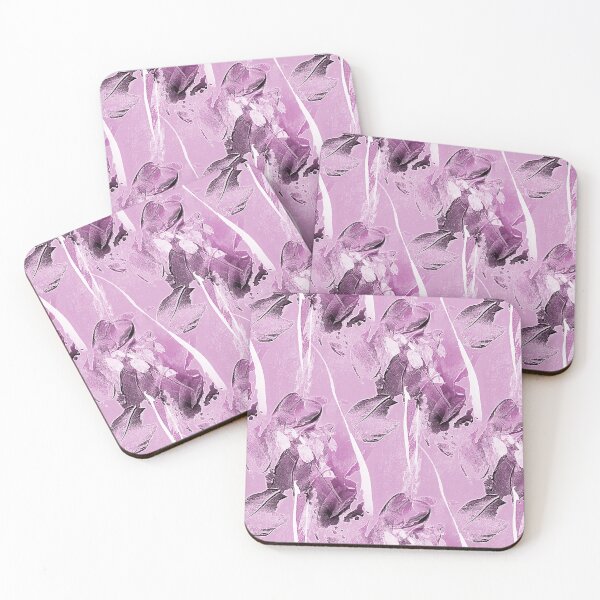 Item preview, Painterly Abstract Flowers on Pastel Pink designed and sold by Artistestella.