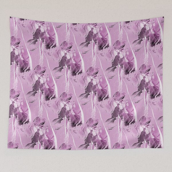 Item preview, Painterly Abstract Flowers on Pastel Pink designed and sold by Artistestella.