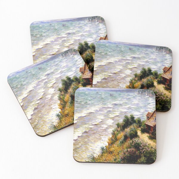Item preview, Rising Tide at Pourville: A Dynamic Impressionist Seascape  designed and sold by artdesignsnow.