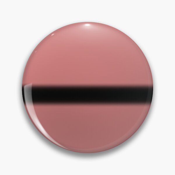 Item preview, Minimalist Dusty Rose with Bold Black Horizon Stripe designed and sold by pluielegere.