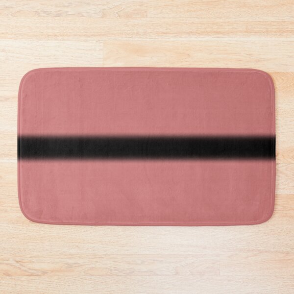 Item preview, Minimalist Dusty Rose with Bold Black Horizon Stripe designed and sold by pluielegere.