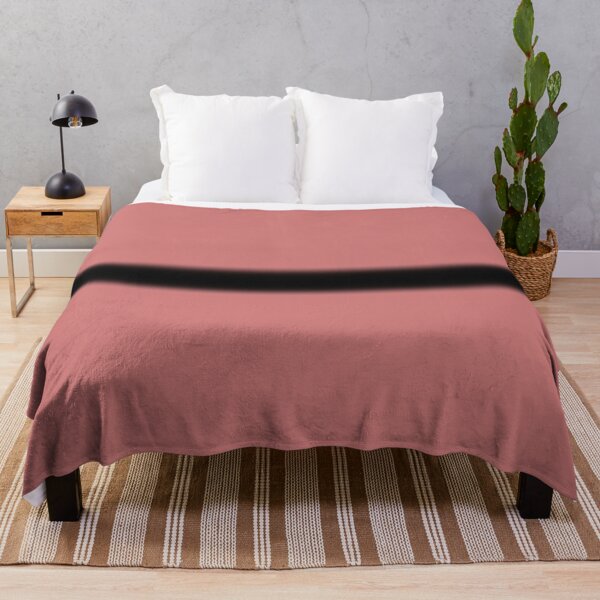 Item preview, Minimalist Dusty Rose with Bold Black Horizon Stripe designed and sold by pluielegere.