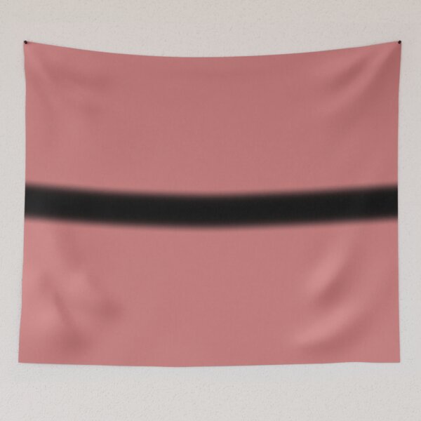 Item preview, Minimalist Dusty Rose with Bold Black Horizon Stripe designed and sold by pluielegere.