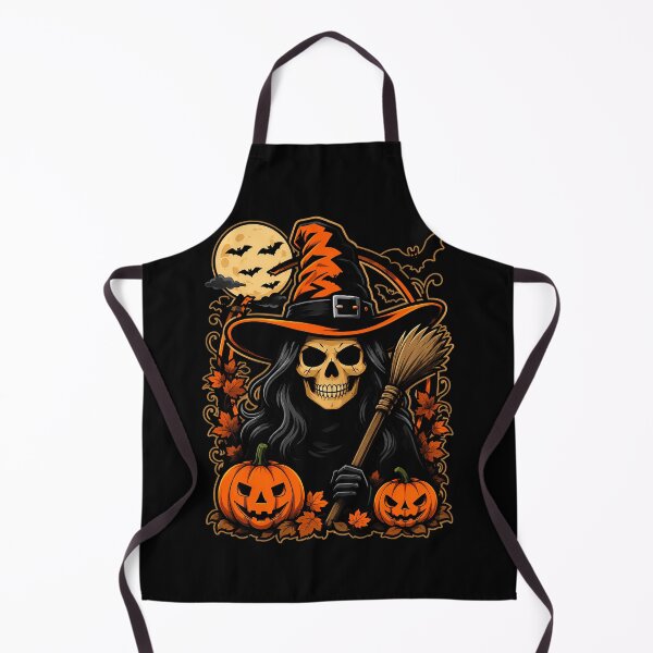 Item preview, Spooky Witch with Pumpkins and Full Moon Halloween designed and sold by rafaeltto.