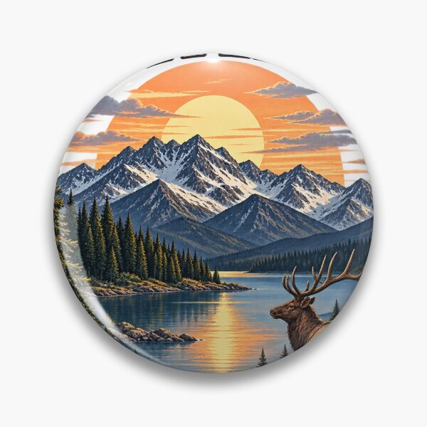 Item preview, Print with landscape and inscription Montana designed and sold by SVITANOK.