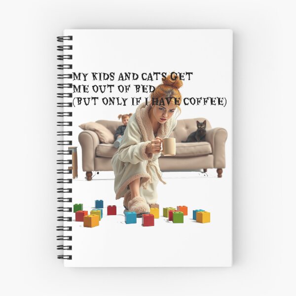 Item preview, Kids Cats Coffee - Funny Mom T-Shirt designed and sold by MancanoCo.