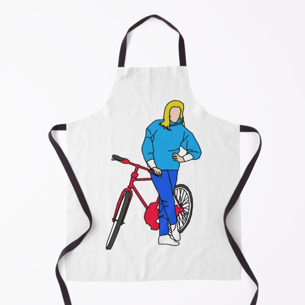 Item preview, Casual Woman Posing Next To Red Bicycle designed and sold by Johnstudioart.