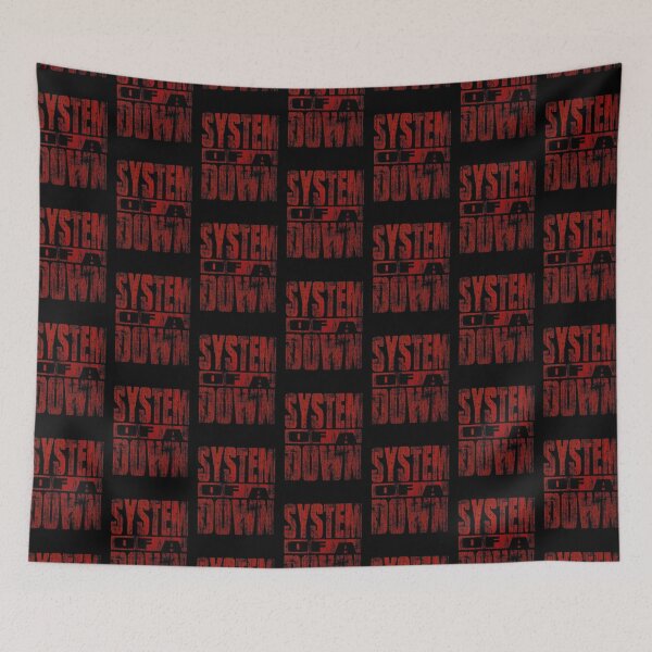 Item preview, System Of A Down Bold Red Texture Typography designed and sold by Henri5Lindgren.