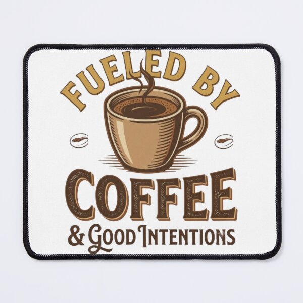 Item preview, Fueled by Coffee & Good Intentions – Vintage Coffee Design designed and sold by Salma.Store.