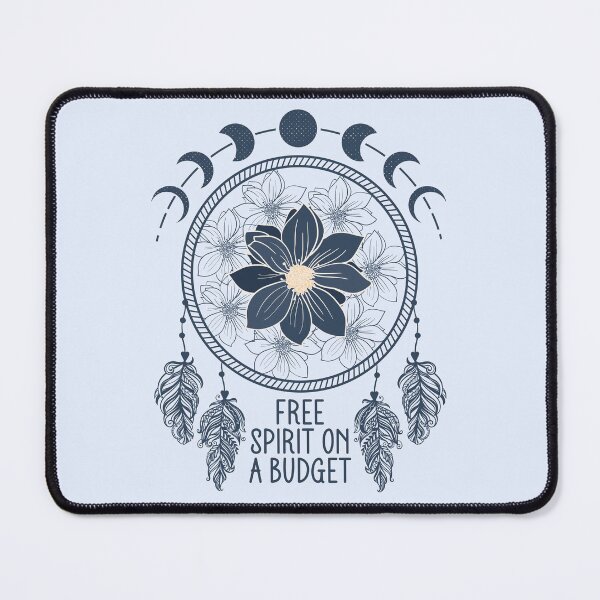 Item preview, Free Spirit On A Budget - Funny Boho Floral Dreamcatcher & Moon Phases designed and sold by the-Z3nith.