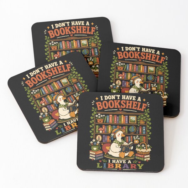 Item preview, Charming Duck with Bookshelf Library Design Halloween designed and sold by rafaeltto.