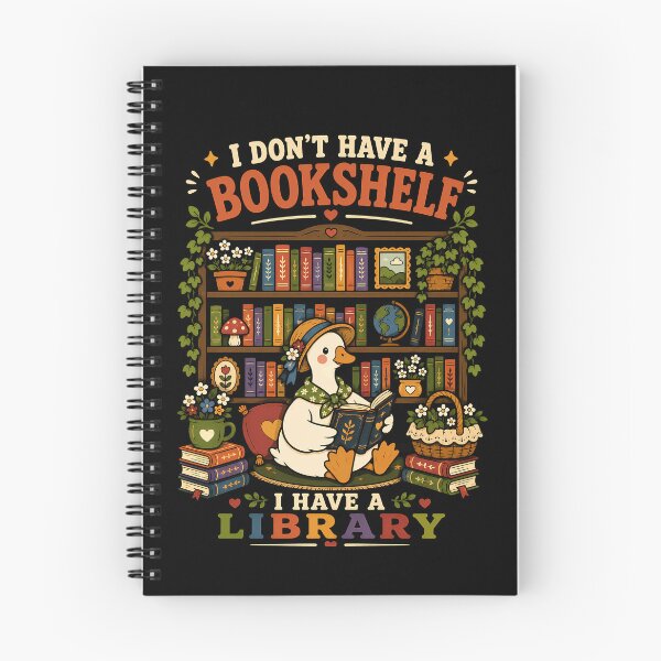 Item preview, Charming Duck with Bookshelf Library Design Halloween designed and sold by rafaeltto.