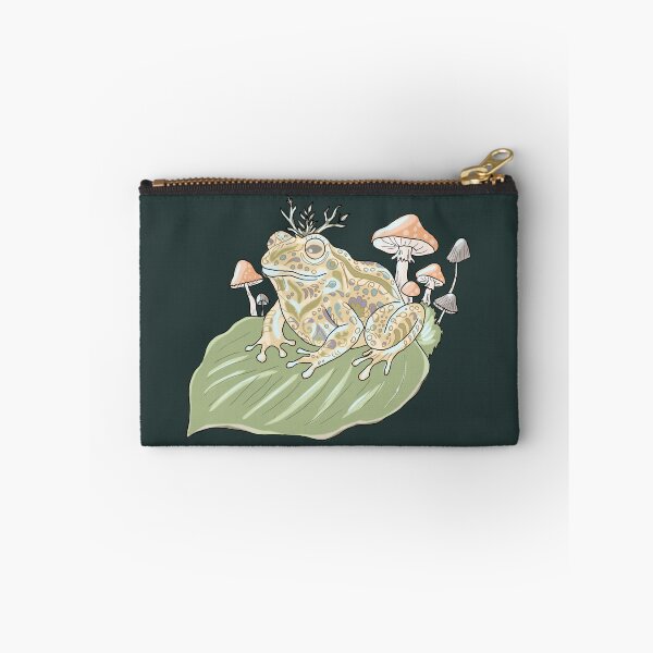 Item preview, Frog Mystic Cottagecore Mushrooms Botanical Goblincore  designed and sold by LeshanArt.