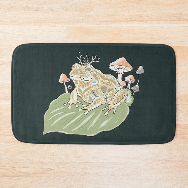 Item preview, Frog Mystic Cottagecore Mushrooms Botanical Goblincore  designed and sold by LeshanArt.
