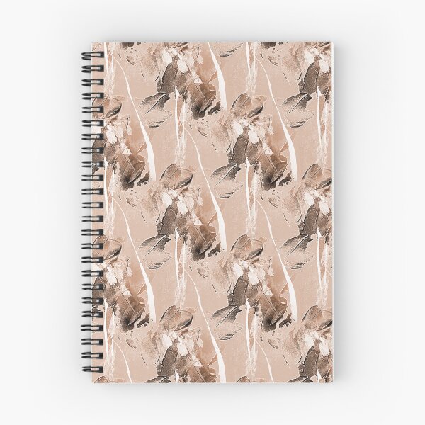 Item preview, Painterly Abstract Flowers on Pastel Brown designed and sold by Artistestella.