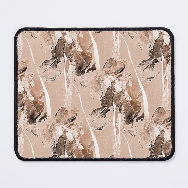 Item preview, Painterly Abstract Flowers on Pastel Brown designed and sold by Artistestella.