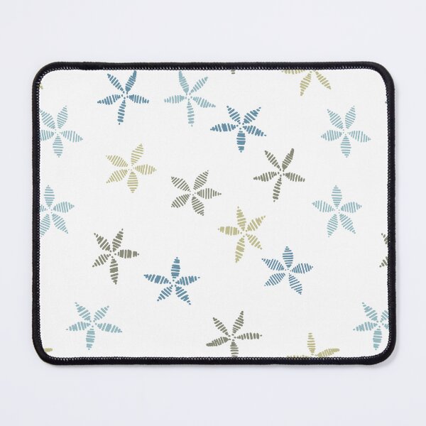 Item preview, satin flower - stitching lines - white cool designed and sold by Stephanie Fiona Design.