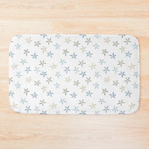 Item preview, satin flower - stitching lines - white cool designed and sold by Stephanie Fiona Design.