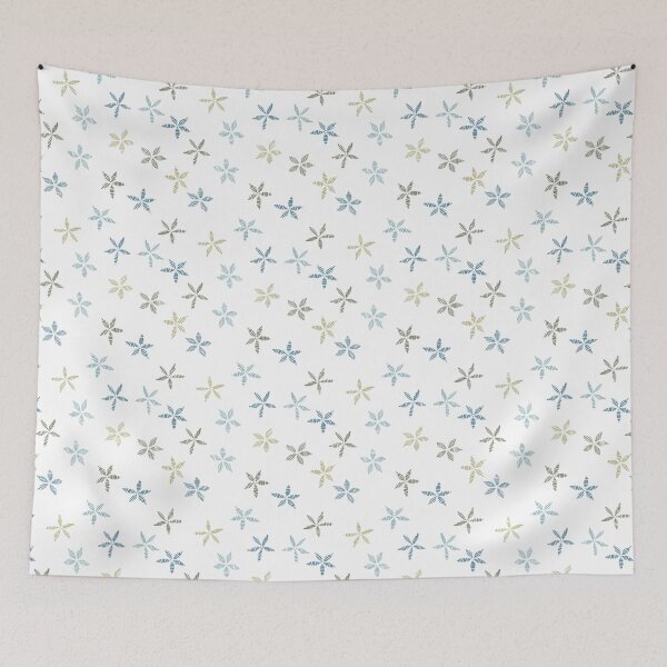 Item preview, satin flower - stitching lines - white cool designed and sold by Stephanie Fiona Design.