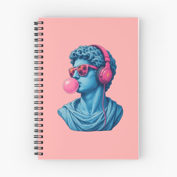 Item preview, Funny Classical Statue With Headphones Bubble Gum Retro  designed and sold by anemiche.