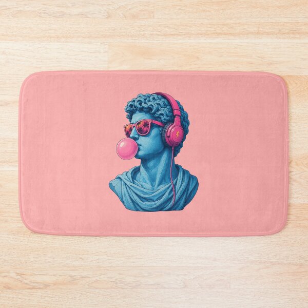 Item preview, Funny Classical Statue With Headphones Bubble Gum Retro  designed and sold by anemiche.