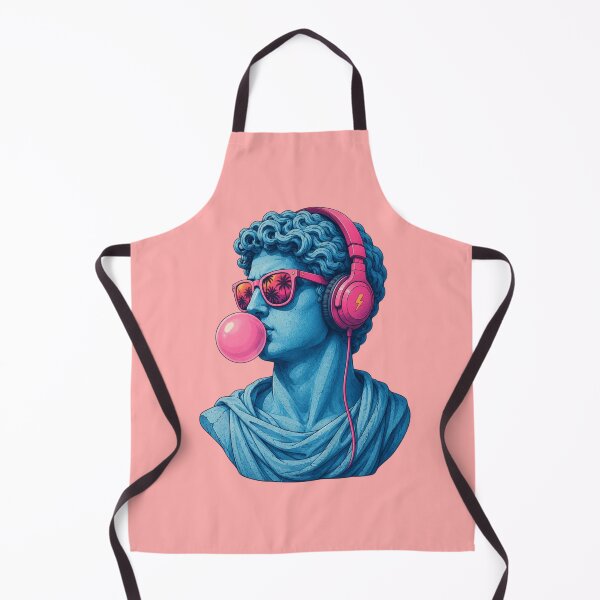 Item preview, Funny Classical Statue With Headphones Bubble Gum Retro designed and sold by anemiche.