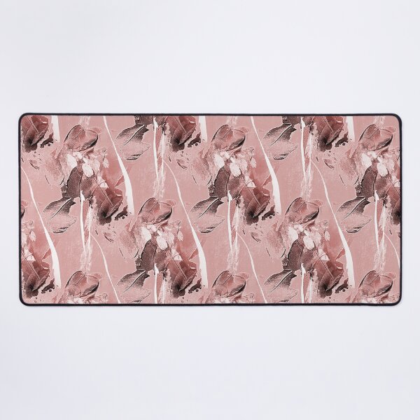 Item preview, Painterly Abstract Flowers on Pastel Peach designed and sold by Artistestella.
