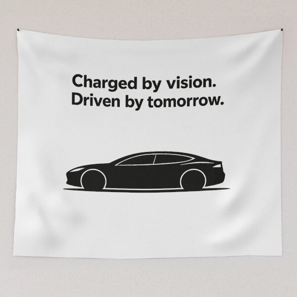 Item preview, Electric Auto Silhouette Motivational Quote designed and sold by ChargedShapes.