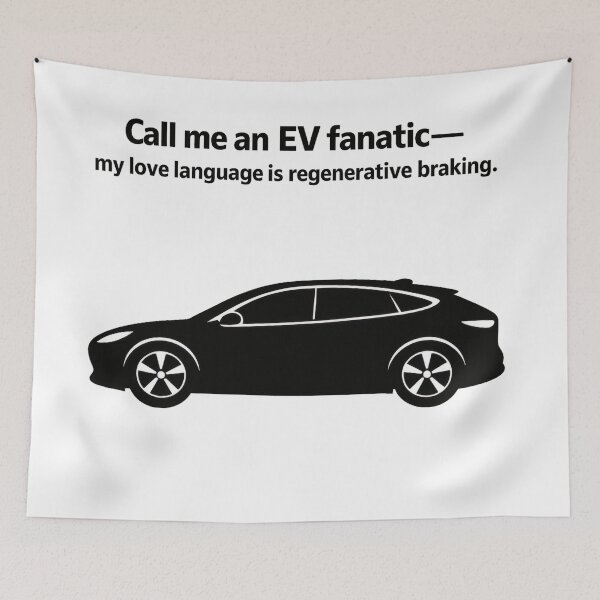 Item preview, Electric family car Silhouette Motivational Quote designed and sold by ChargedShapes.