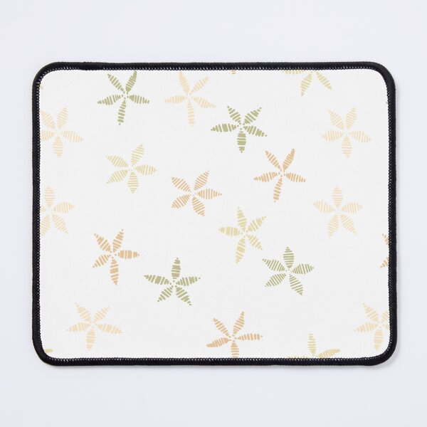 Item preview, satin flower - stitching lines - white green designed and sold by Stephanie Fiona Design.