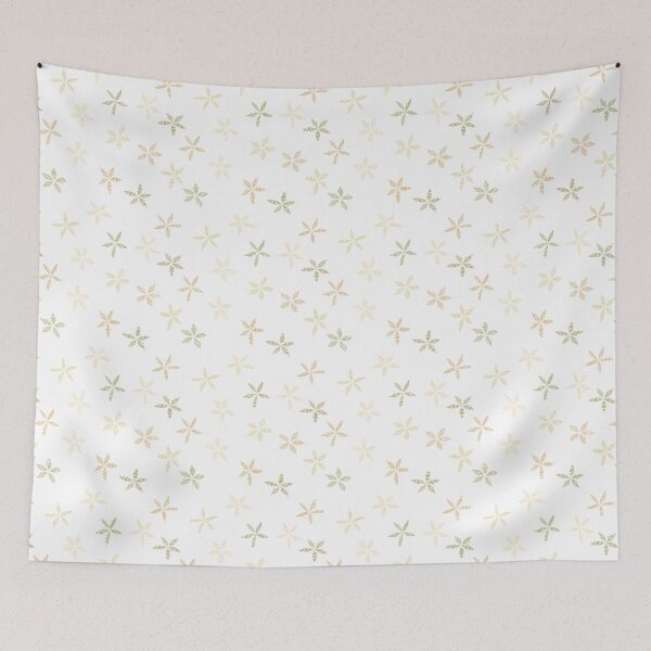 Item preview, satin flower - stitching lines - white green designed and sold by Stephanie Fiona Design.