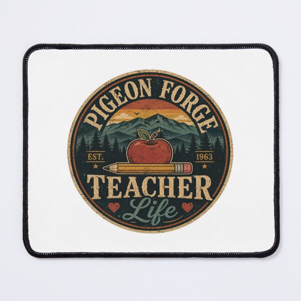 Item preview, Pigeon Forge Teacher Life Vintage Badge | Tennessee Teacher Retro Smoky Mountains designed and sold by Globalcitytees.
