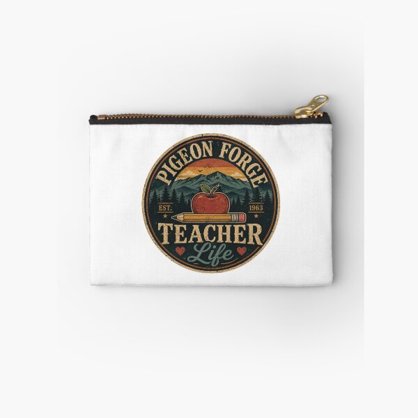 Item preview, Pigeon Forge Teacher Life Vintage Badge | Tennessee Teacher Retro Smoky Mountains designed and sold by Globalcitytees.