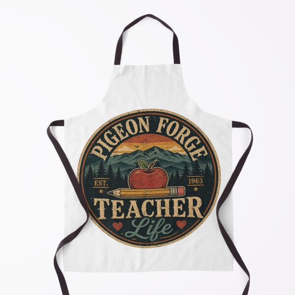 Item preview, Pigeon Forge Teacher Life Vintage Badge | Tennessee Teacher Retro Smoky Mountains designed and sold by Globalcitytees.