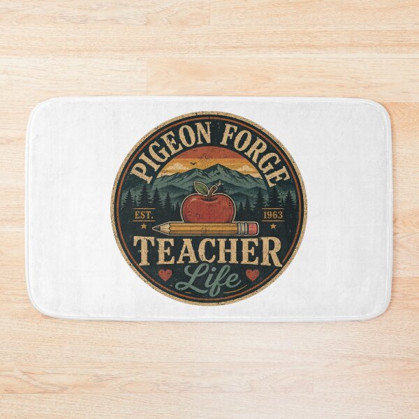 Item preview, Pigeon Forge Teacher Life Vintage Badge | Tennessee Teacher Retro Smoky Mountains designed and sold by Globalcitytees.