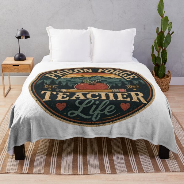 Item preview, Pigeon Forge Teacher Life Vintage Badge | Tennessee Teacher Retro Smoky Mountains designed and sold by Globalcitytees.
