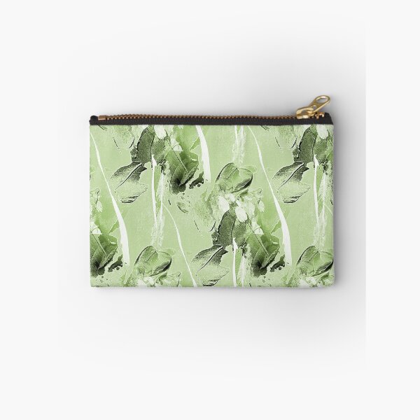 Item preview, Painterly Abstract Flowers on Pastel Green designed and sold by Artistestella.
