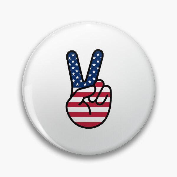 Item preview, American Flag Peace Sign Patriotic 4th of July USA Pride designed and sold by raedattia.