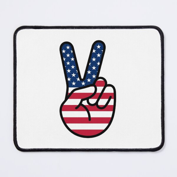 Item preview, American Flag Peace Sign Patriotic 4th of July USA Pride designed and sold by raedattia.