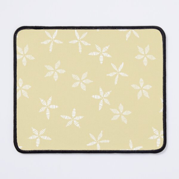 Item preview, satin flower - stitching lines - yellow white designed and sold by Stephanie Fiona Design.