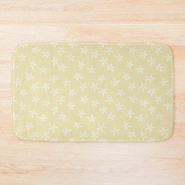 Item preview, satin flower - stitching lines - yellow white designed and sold by Stephanie Fiona Design.