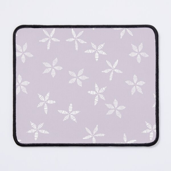 Item preview, satin flower - stitching lines - purple white designed and sold by Stephanie Fiona Design.