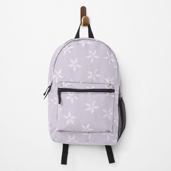 Item preview, satin flower - stitching lines - purple white designed and sold by Stephanie Fiona Design.