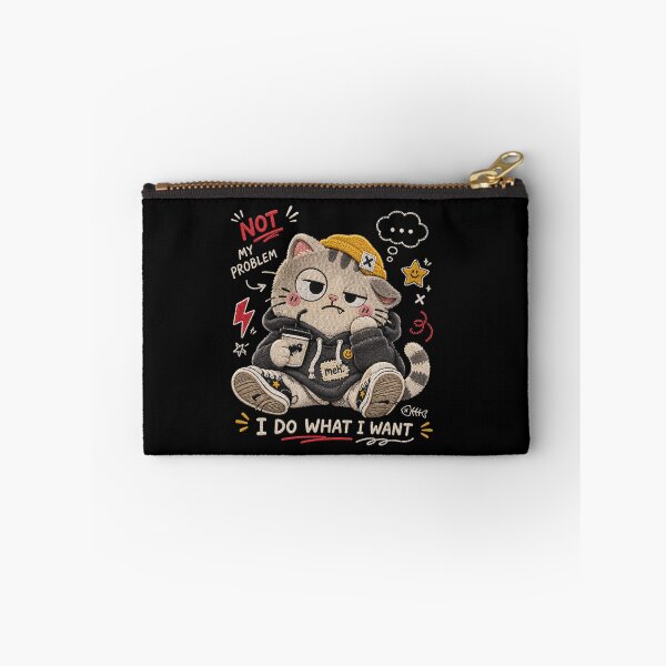 Item preview, Not My Problem Funny Sarcastic Kawaii Cat designed and sold by 0606PM.